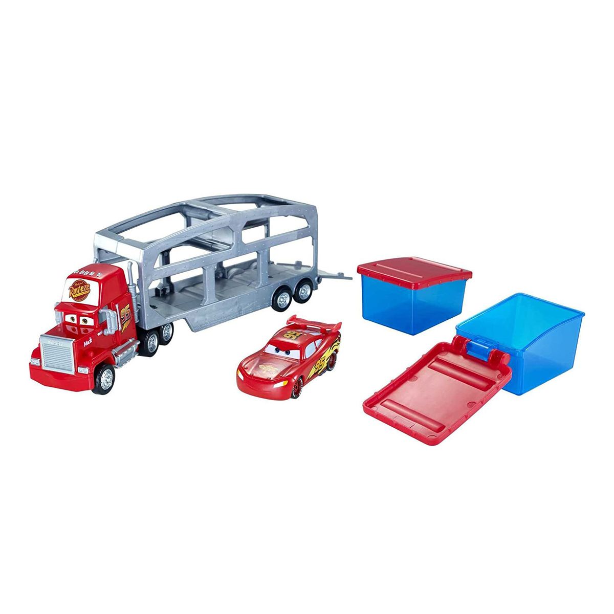 Mattel CKD34 - Disney Pixar Cars - Macks Farbwechsel-Station