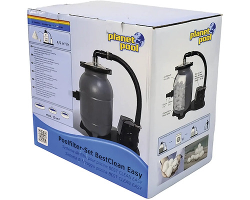 Planet Pool filtersysteem 4,5m³/u Best Clean Easy incl. ChenmoFlow filterballen (350g)