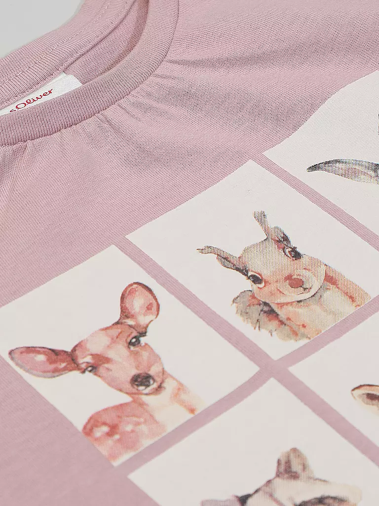 S.OLIVER Mädchen Langarmshirt rosa
