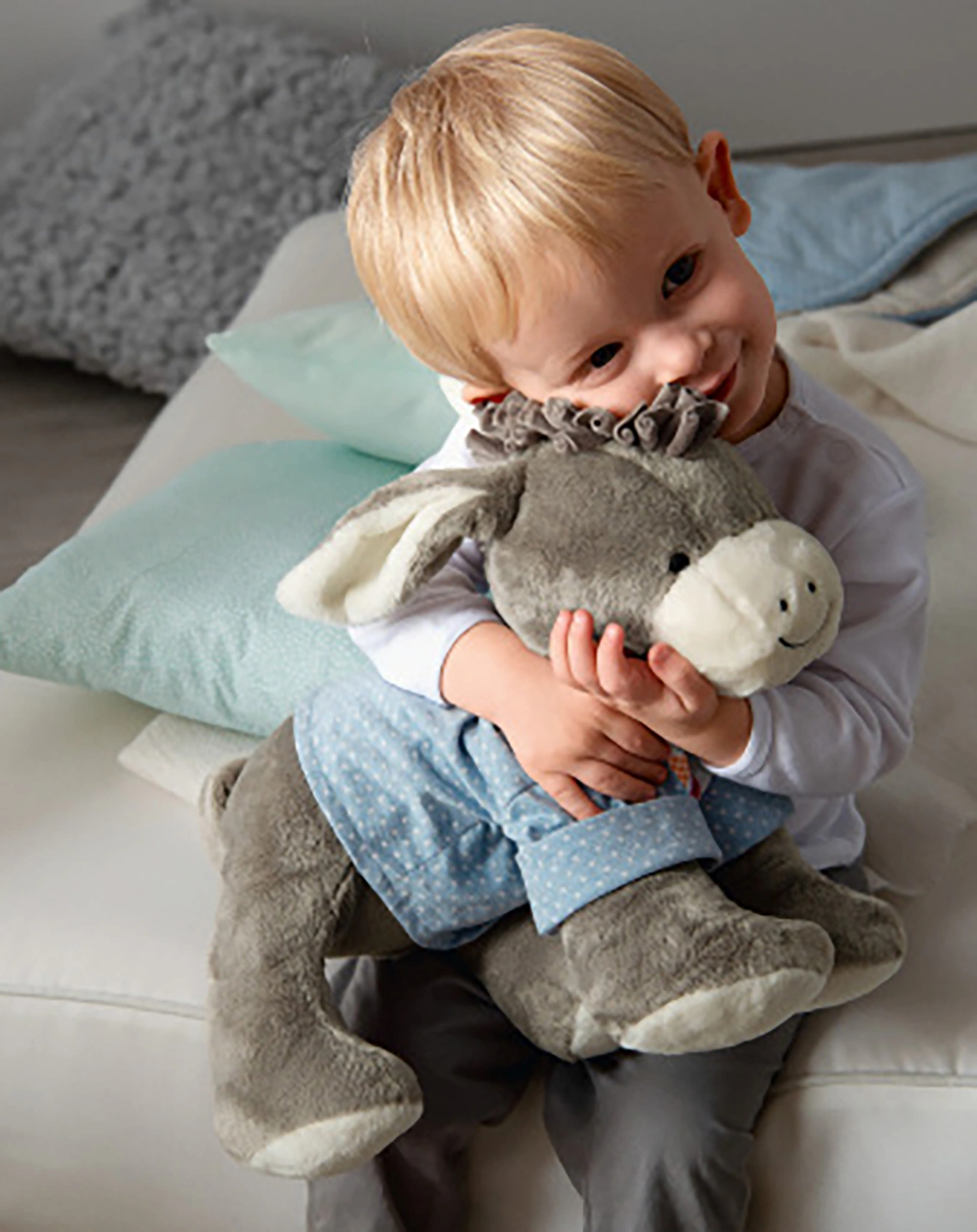 Kuscheltier EMMI ESEL (37cm) in grau