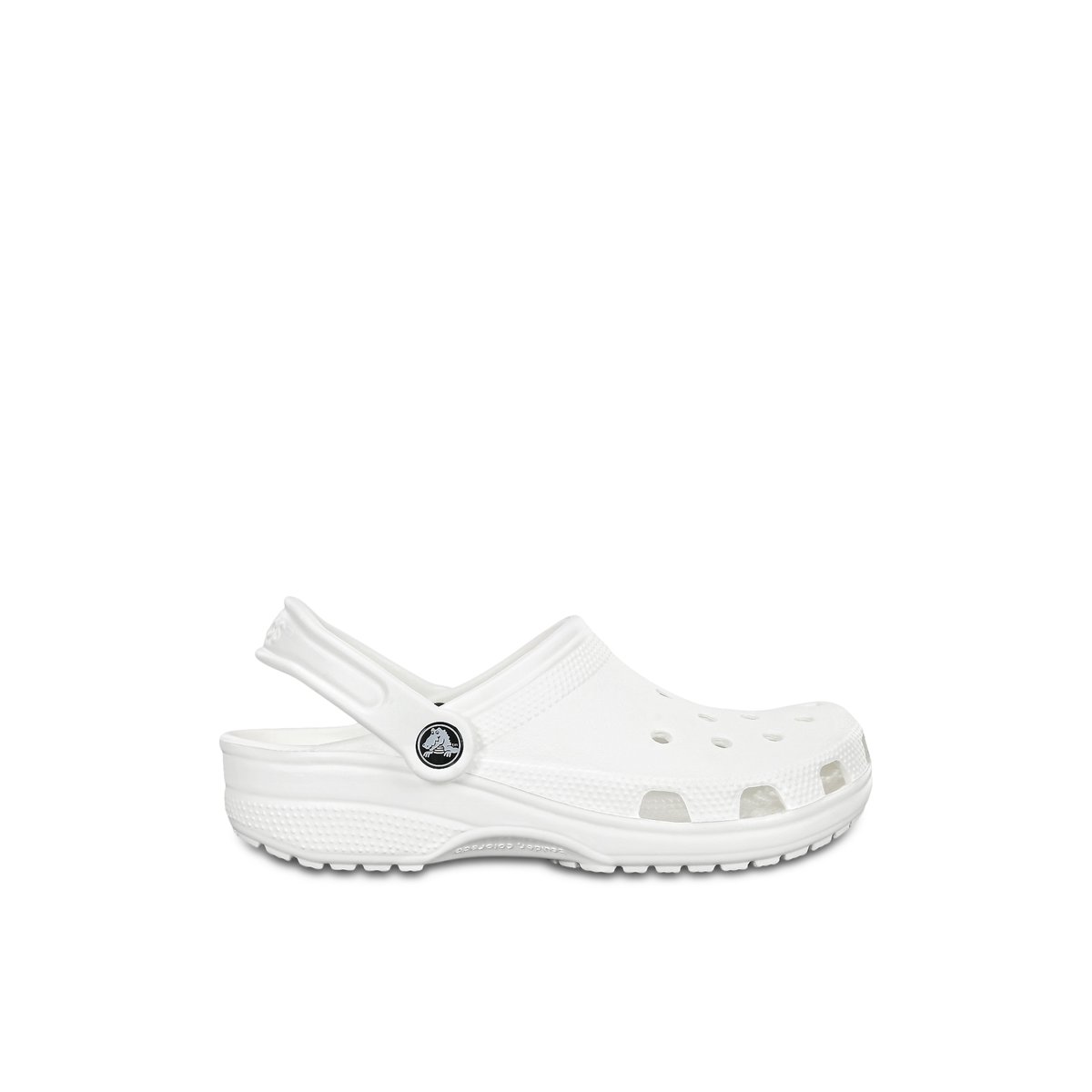 CROCS-Classic-Sabot d'eau - Talon plat - Blanc