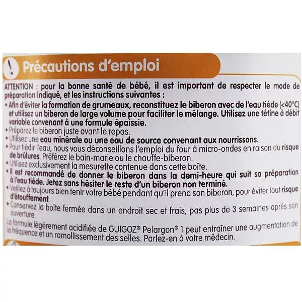 Guigoz Pelargon Leite 1ª Idade +0m 780g