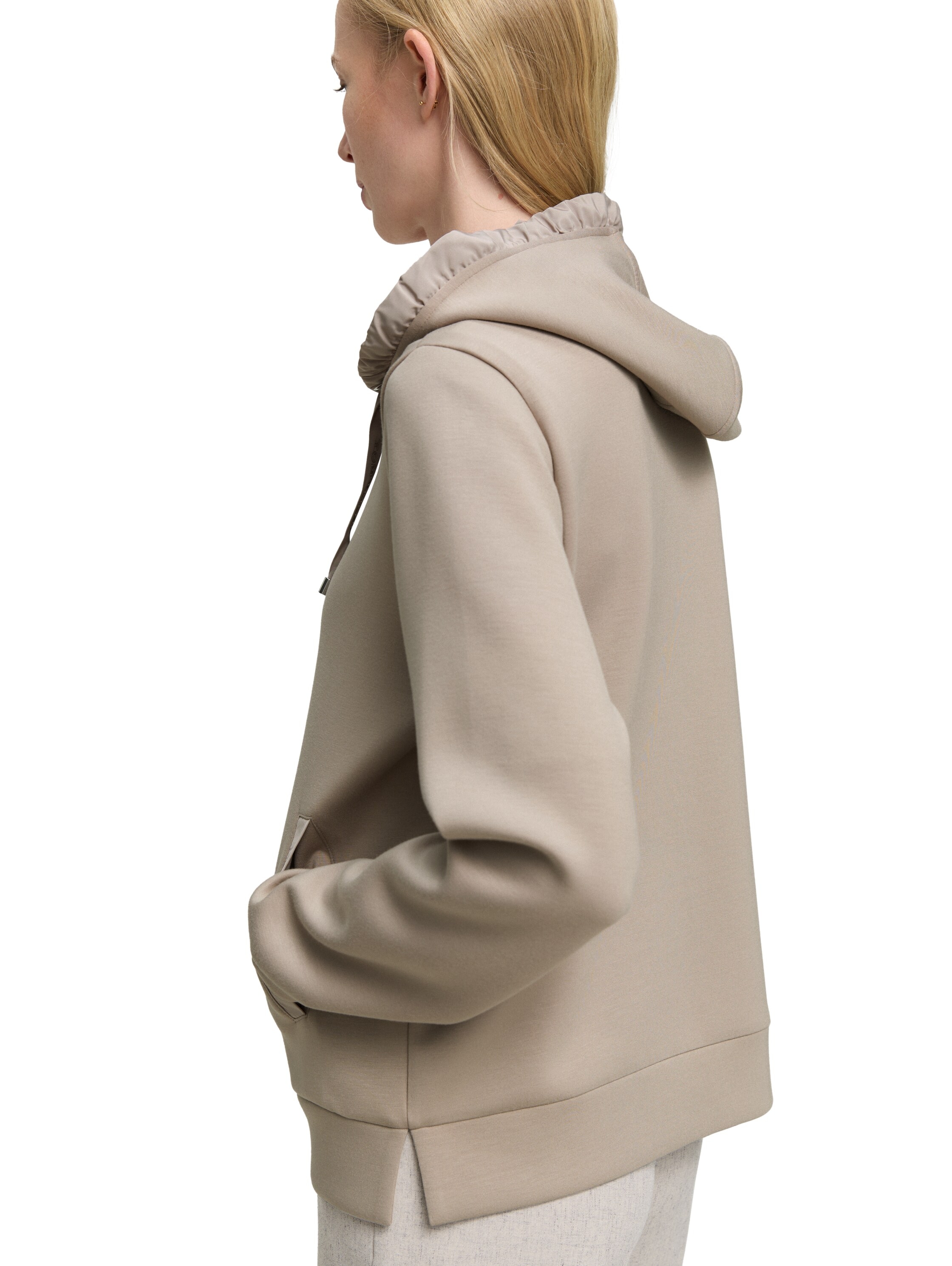 TOM TAILOR Kapuzensweatjacke , mit Viskose und Stretch