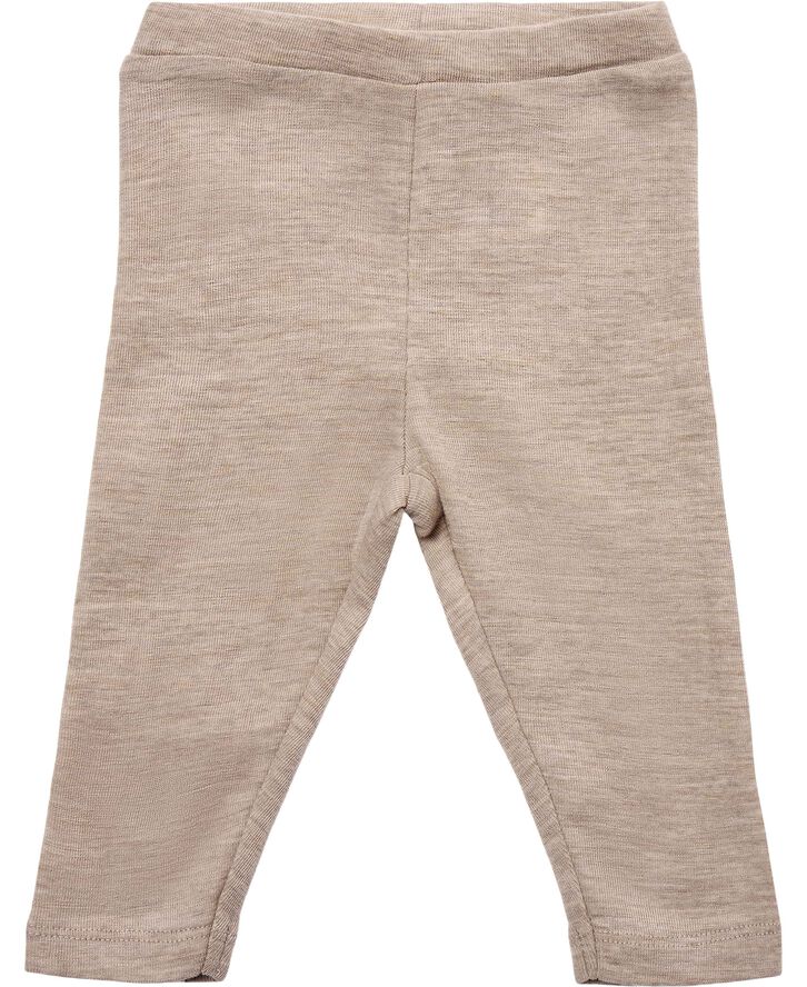 Magasin du Nord Collection Woola 2 leggings - RWS Merino Wool Khaki melange