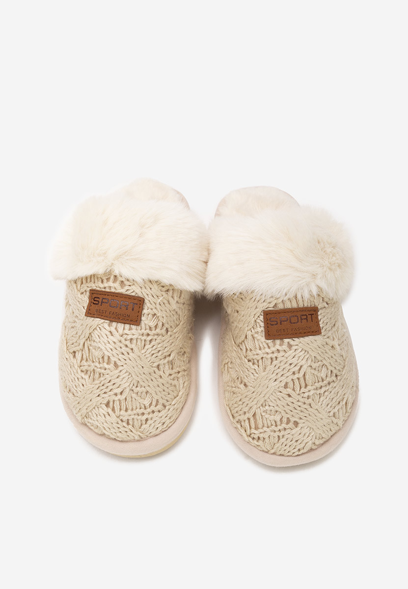 Pantoufles femme beige Ginesa