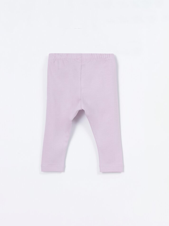 Conjunto com 2 Leggings Compridas Básicas - Malva