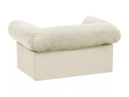 Canapé pour chien avec tiroir Crème 75x50x38 cm Peluche