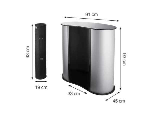 TWIN Messe Disk incl. hylde - Hvid