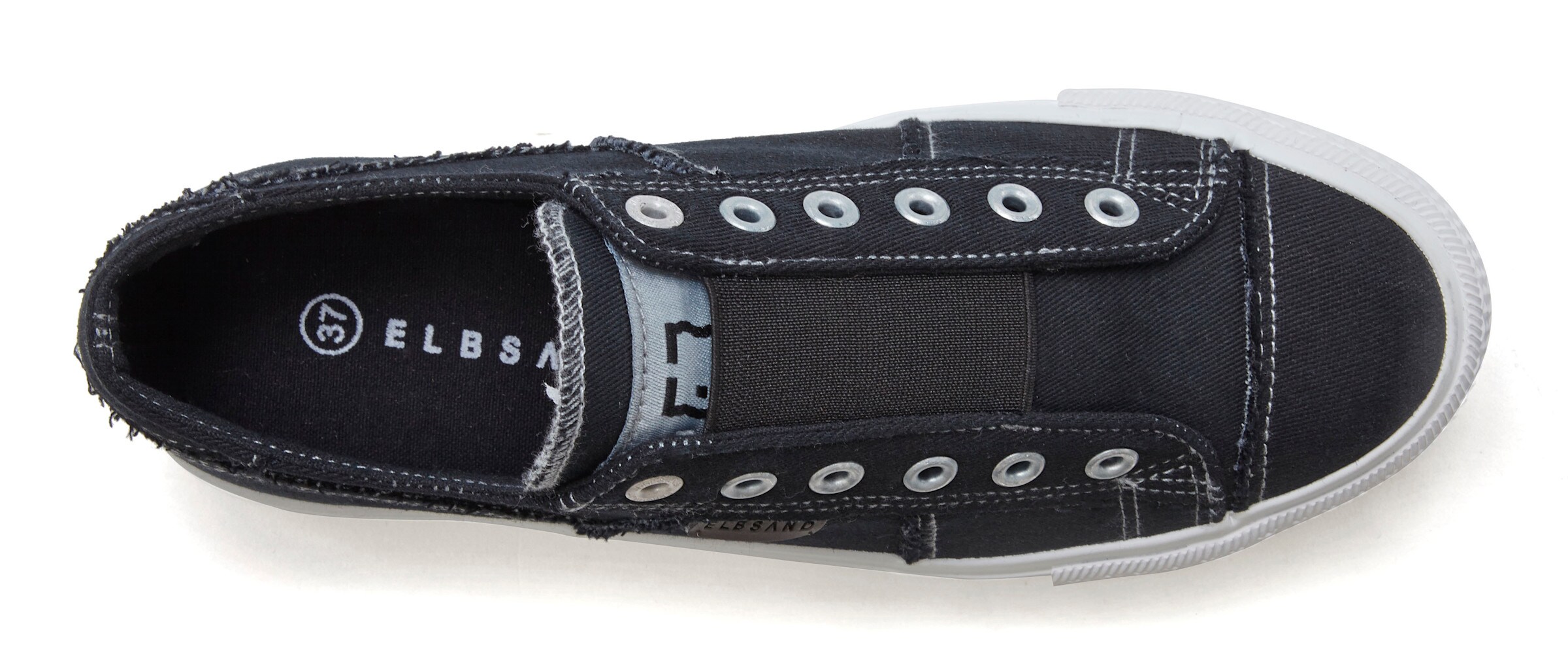 Elbsand Slip-On Sneaker in schwarz