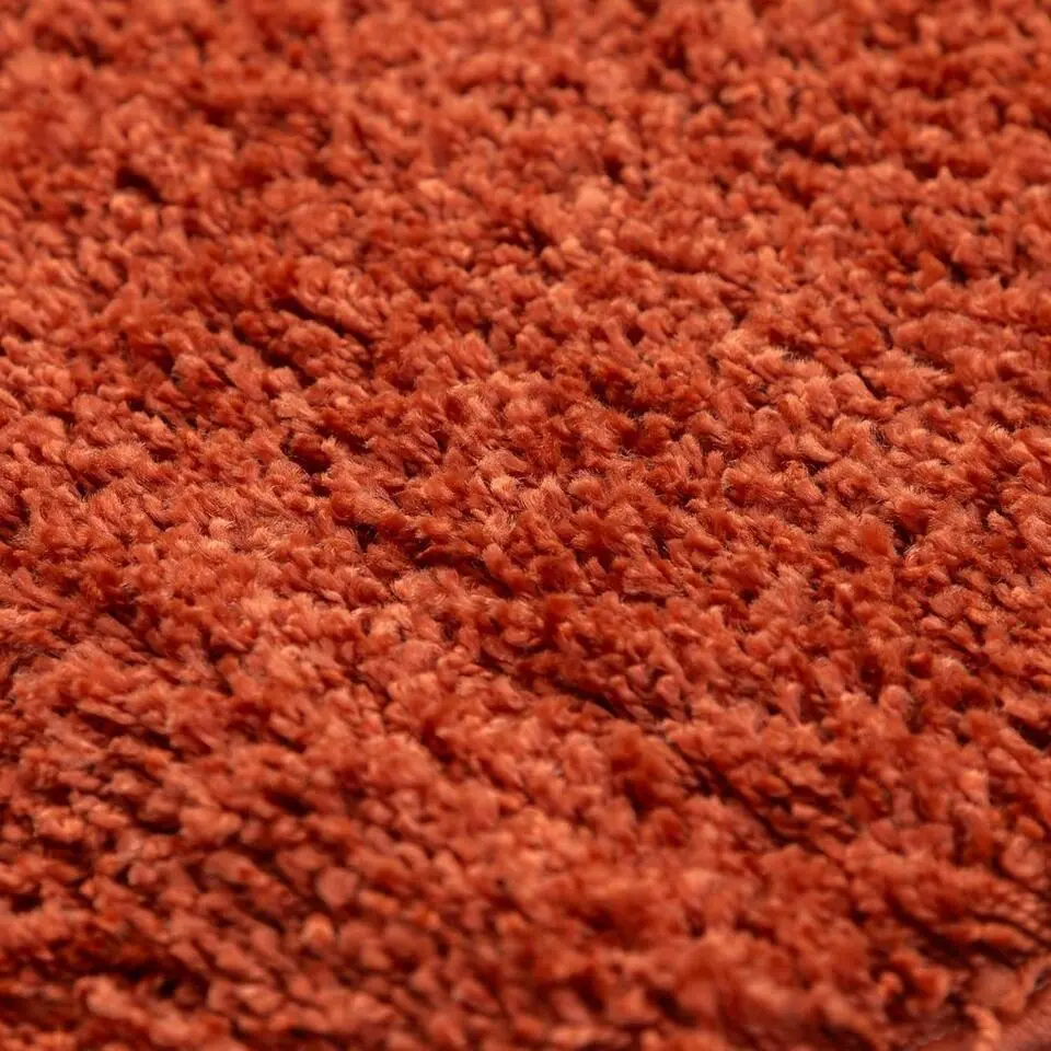 Basic Shaggy vloerkleed Terra / Oranje Hoogpolig - 200x290 CM
