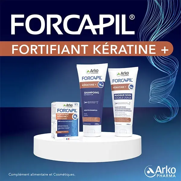Arkopharma Forcapil Shampoing Fortifiant Cheveux Kératine 200ml