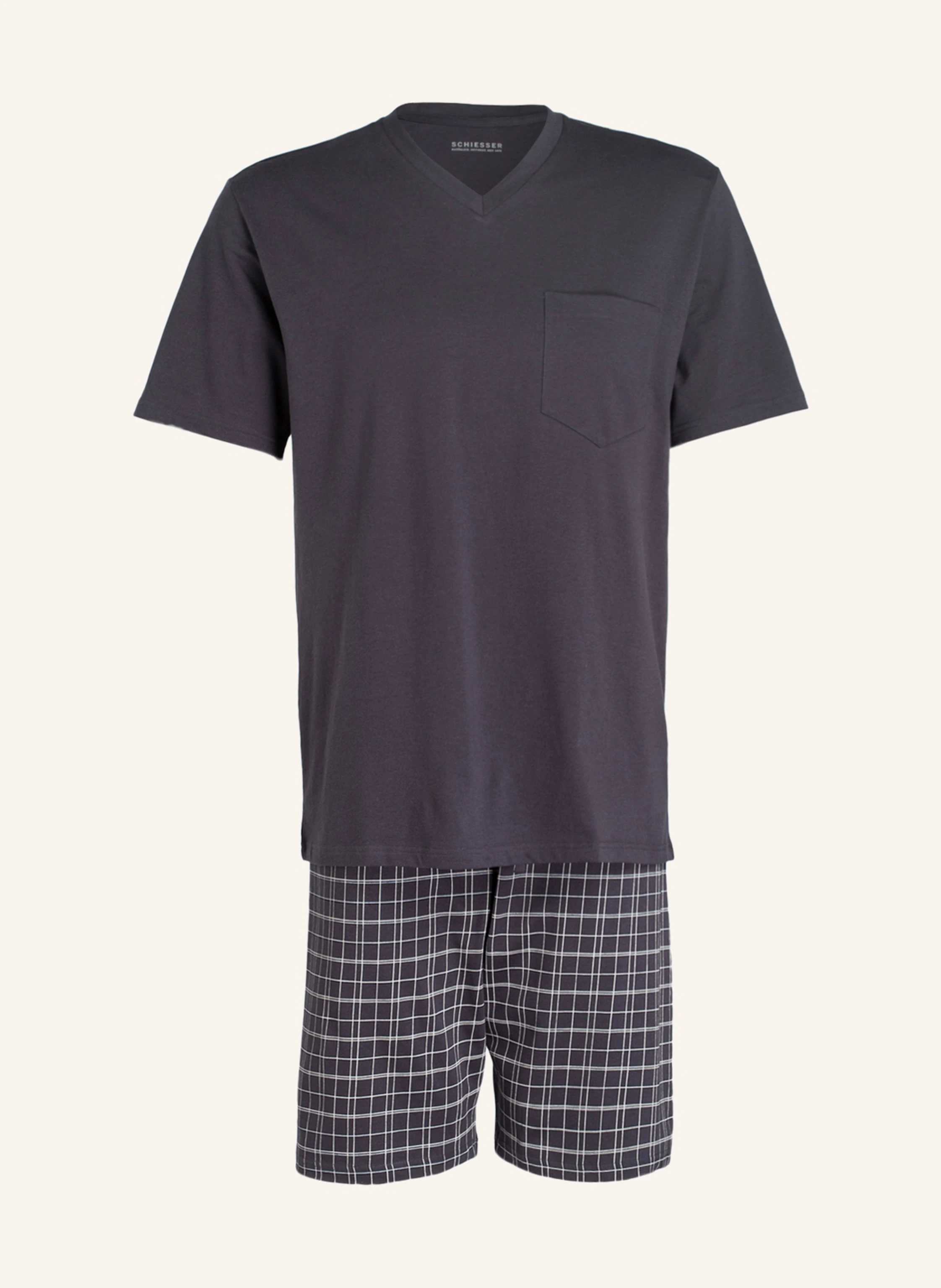 SCHIESSER Shorty-Schlafanzug EBONY