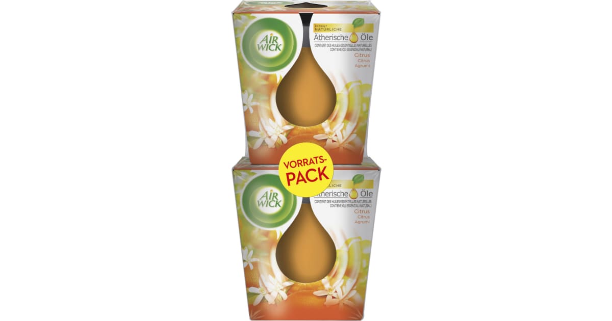 Air Wick Wohlfühl-Duftkerze Citrus Duo