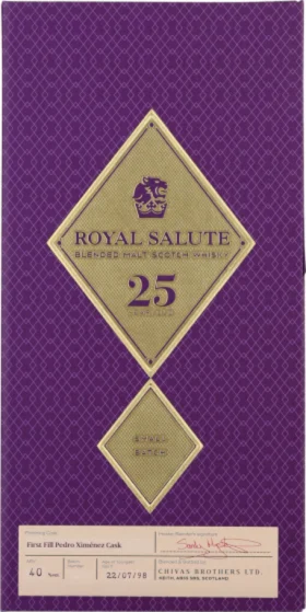 CHIVAS REGAL 25 YEARS ROYAL SALUTE 70CL