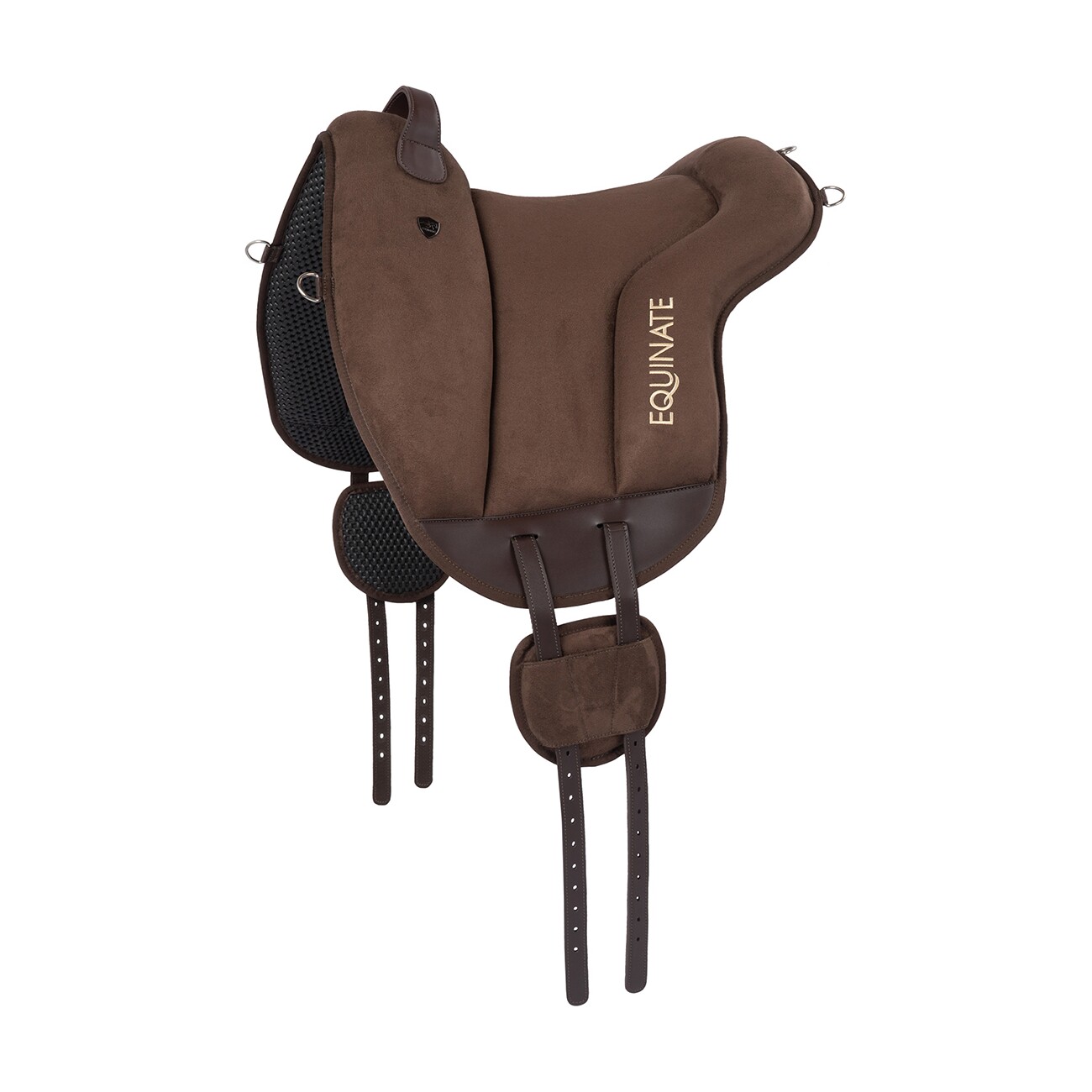 Equinate Reitpad Hamilton aus synthetischem Wildleder braun S