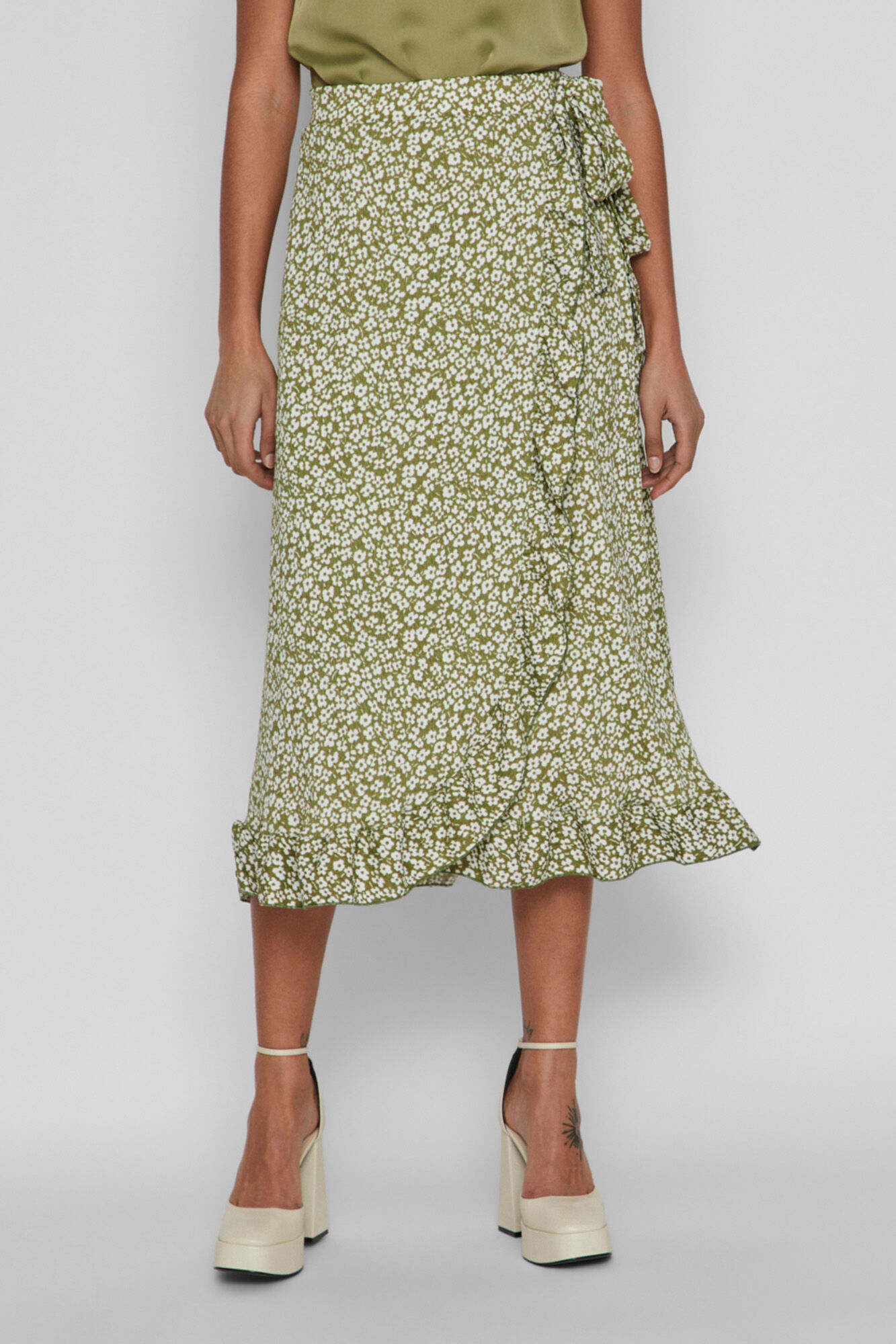 Saia midi envelope - Verde