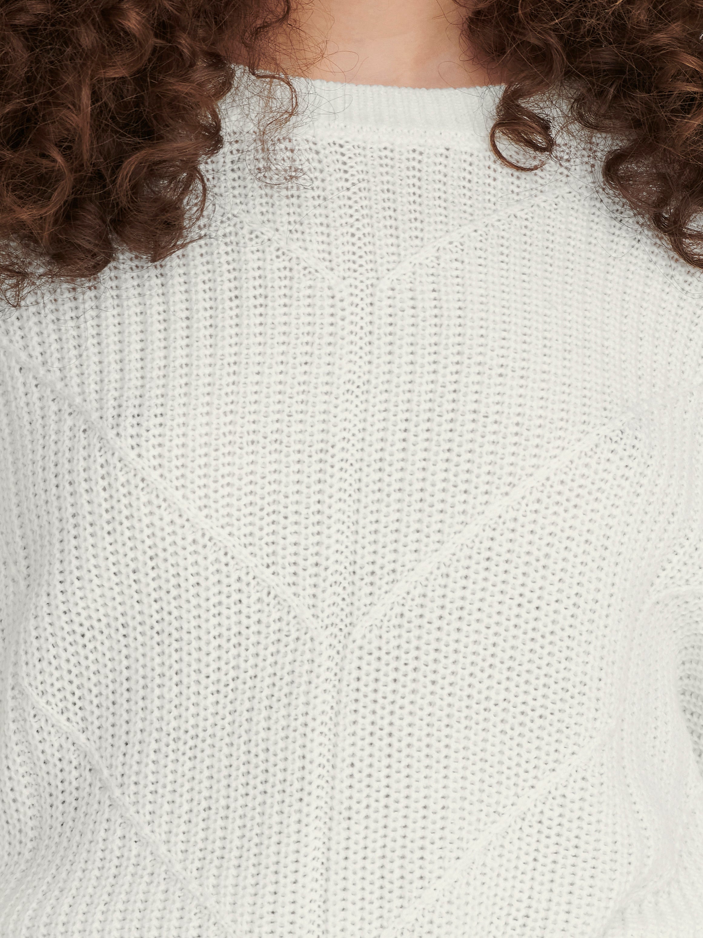 JDYLENETTE Strickpullover Cloud Dancer