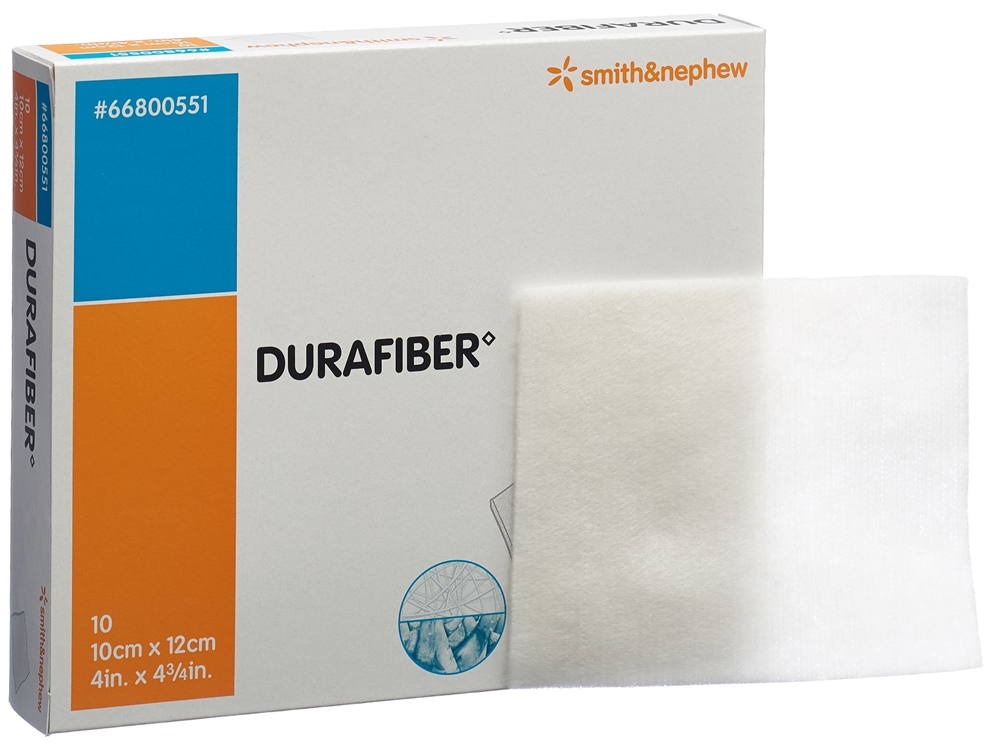 DURAFIBER Wundauflage 10x12cm steril 10 Stk