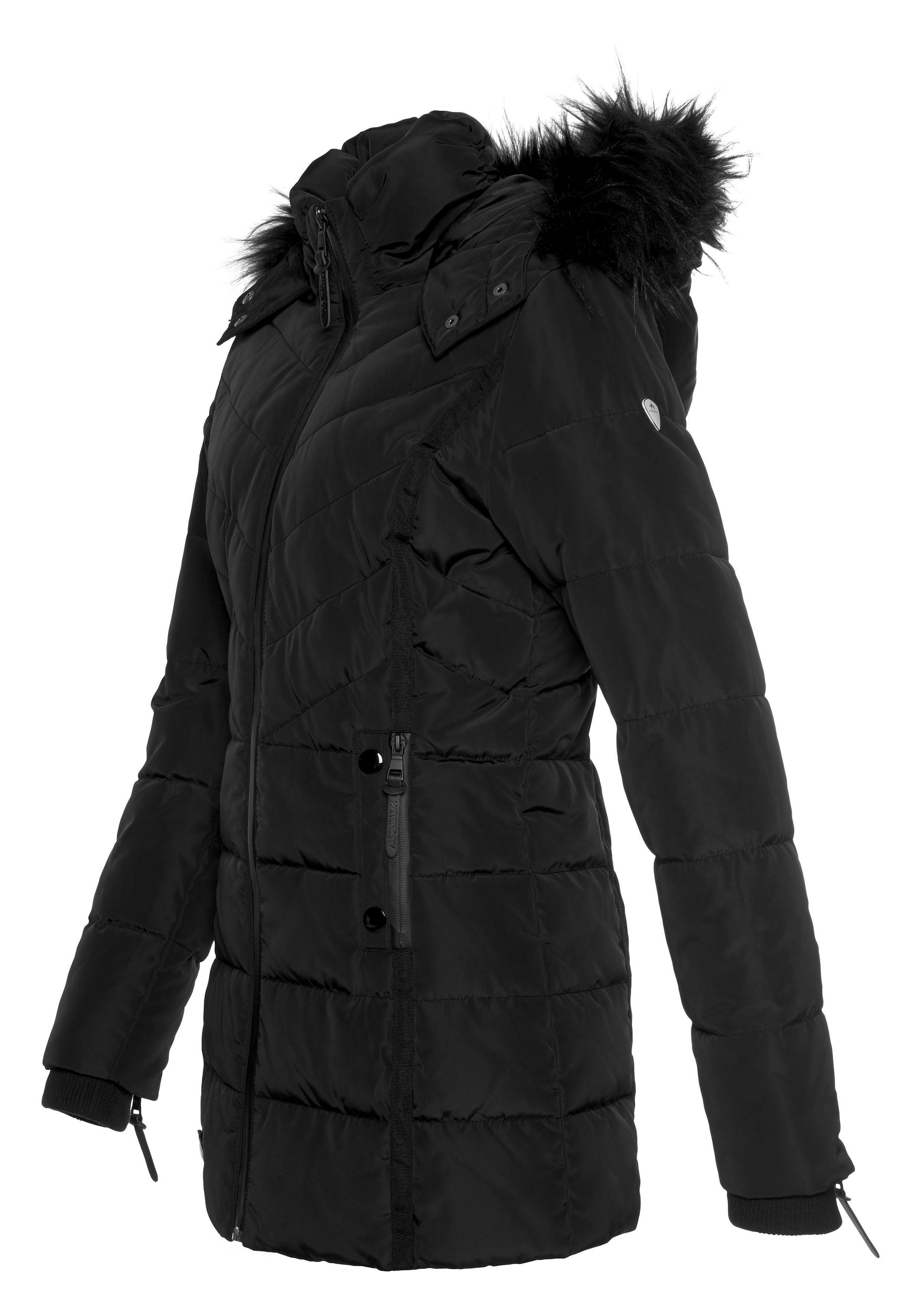 ALPENBLITZ Winterjacke »Pistenglück« mit Kapuze leichtes Webmaterial,  sportlicher Stil,  figurumspielender Schnitt