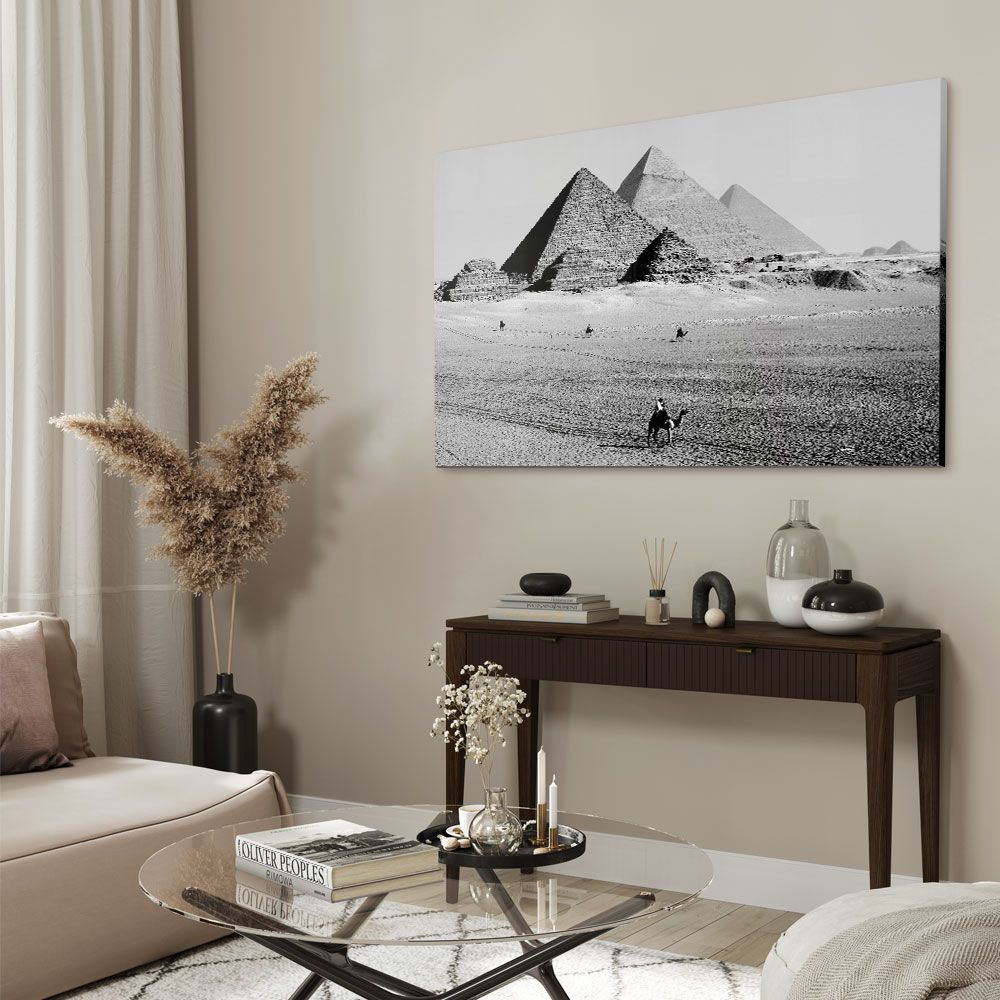 Walljar acrylglas schilderij - Pyramids of Egypt Acrylglas schilderij - 50 x 70 cm