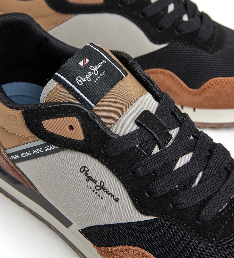 Tênis Pepe Jeans London Forest M de couro multicolorido