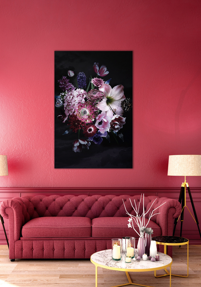 Akustikbild BLÜTENBOUQUET I 80x120cm, 7kg