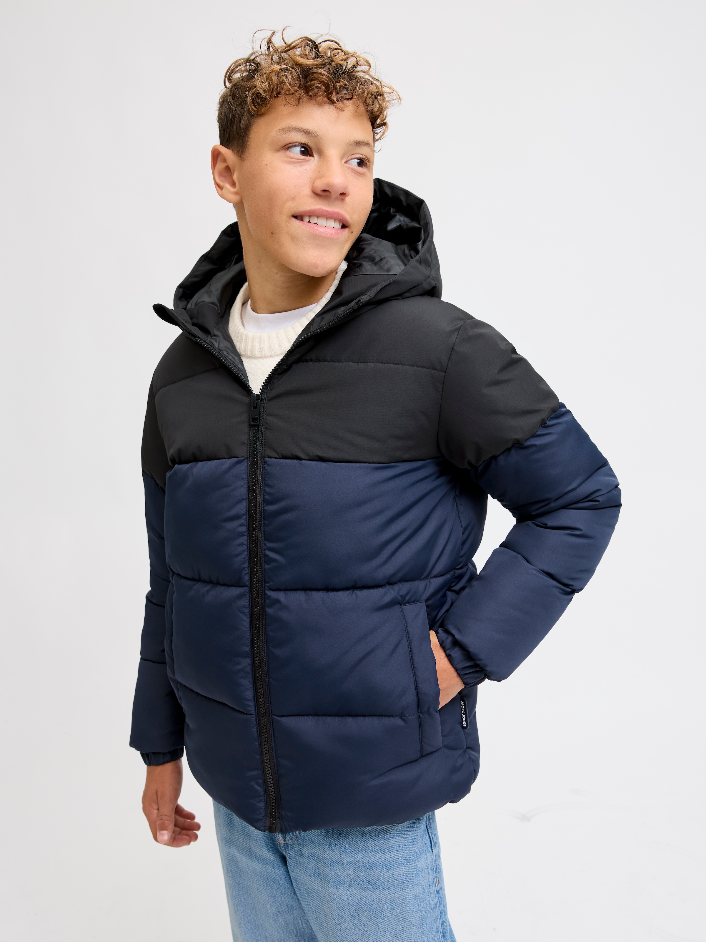 Jack & Jones Junior Steppjacke »JJMAZE PUFFER HOOD JNR« mit Kapuze