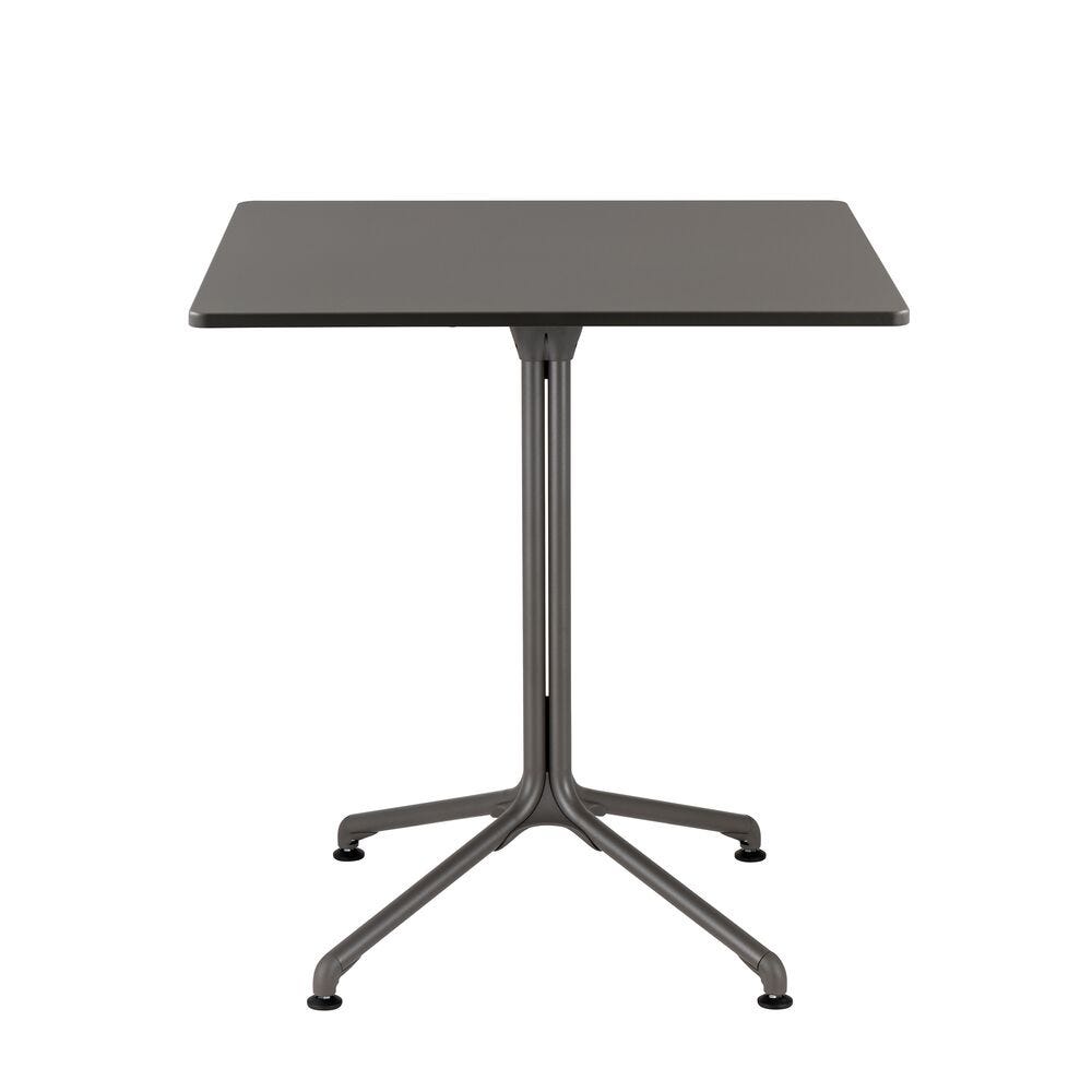 Quadratische Tischplatte, 69 cm Größe Horizon Stahl Grau Titane