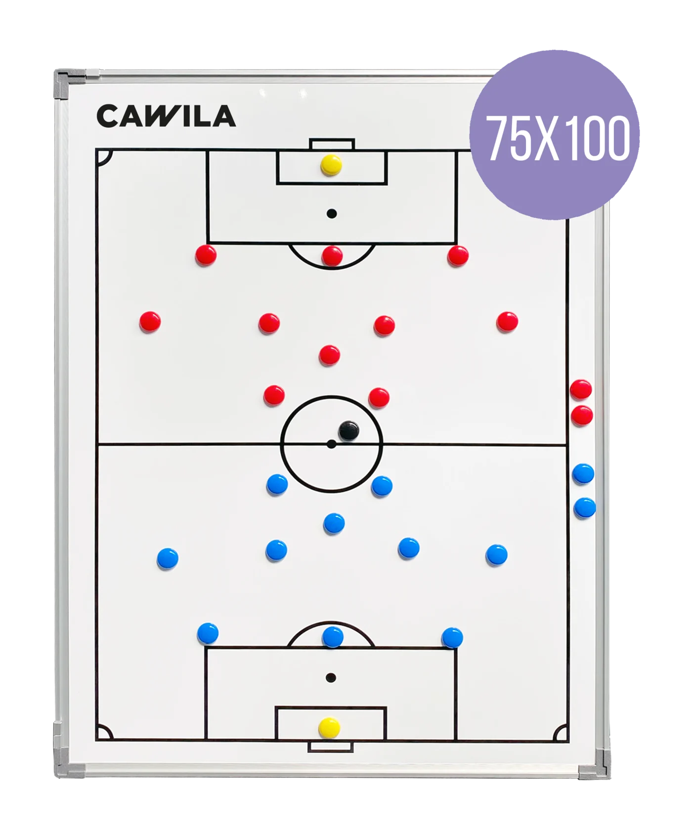 Cawila Taktiktafel Fussball inkl. Tasche| Size: 75 x 100 cm Weiss