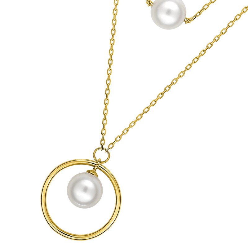 Collier Femme - perle - Or 18 Carats - Longueur : 42 cm