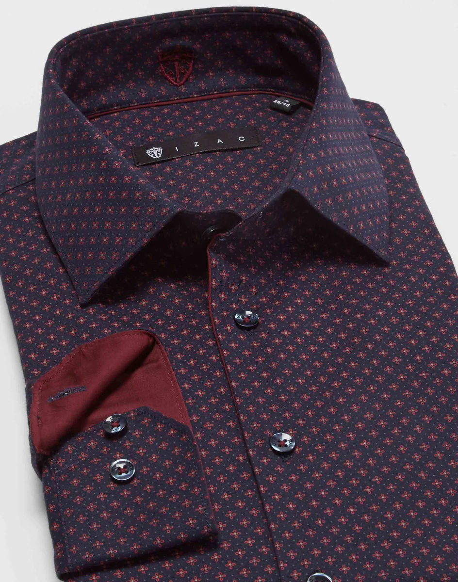 Chemise slim marine