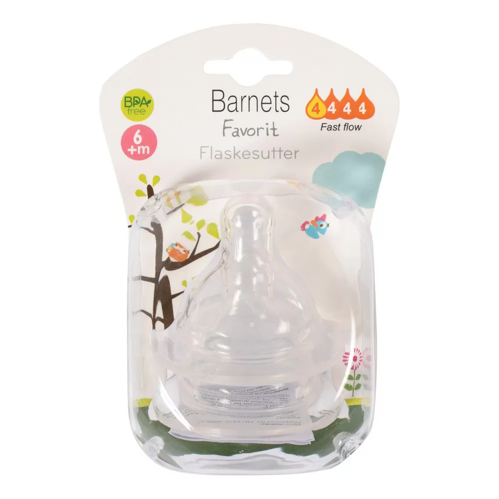 Barnets Favorit Flaskesutter fast - 2 stk.