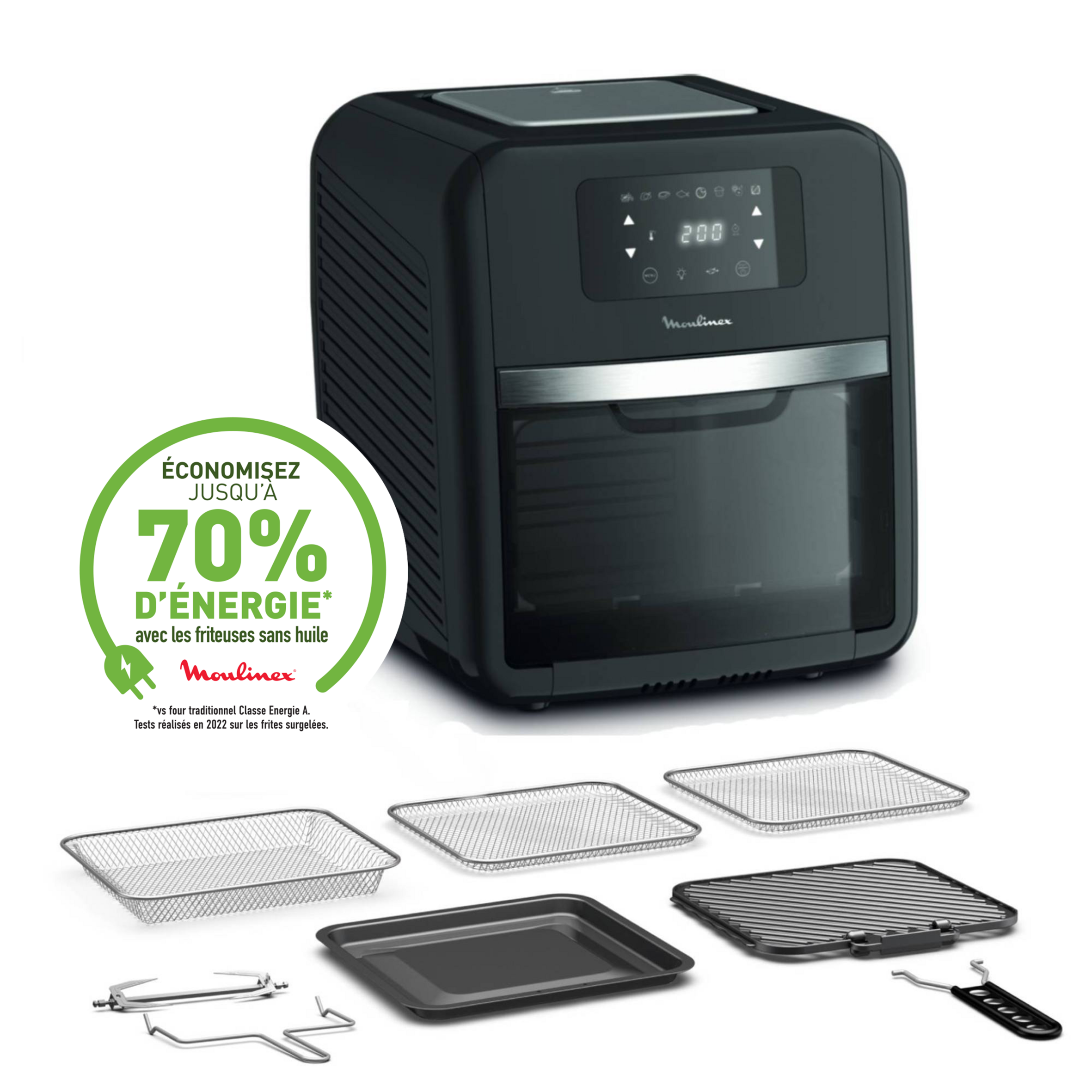 Easy Fry multifonction 9-en-1 et Grill, Friteuse sans huile, 11 L,  8 programmes, Air Fryer