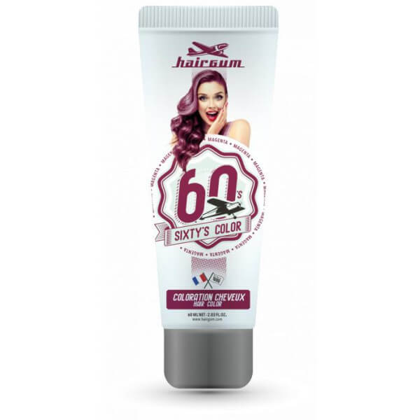 Crème colorante Sixty's Color - Magenta HAIRGUM 60ML