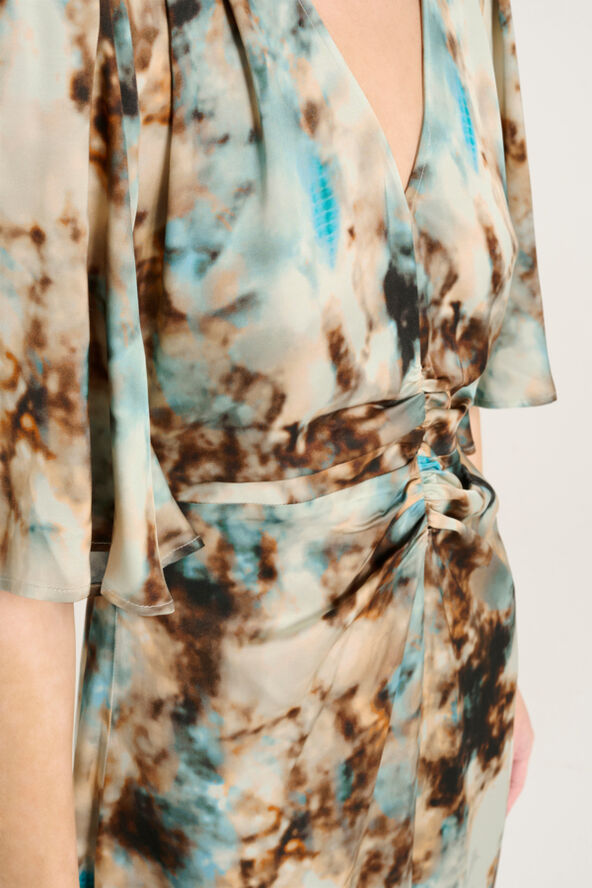 Gestuz ReenaGZ P ss dress Blue brown rust