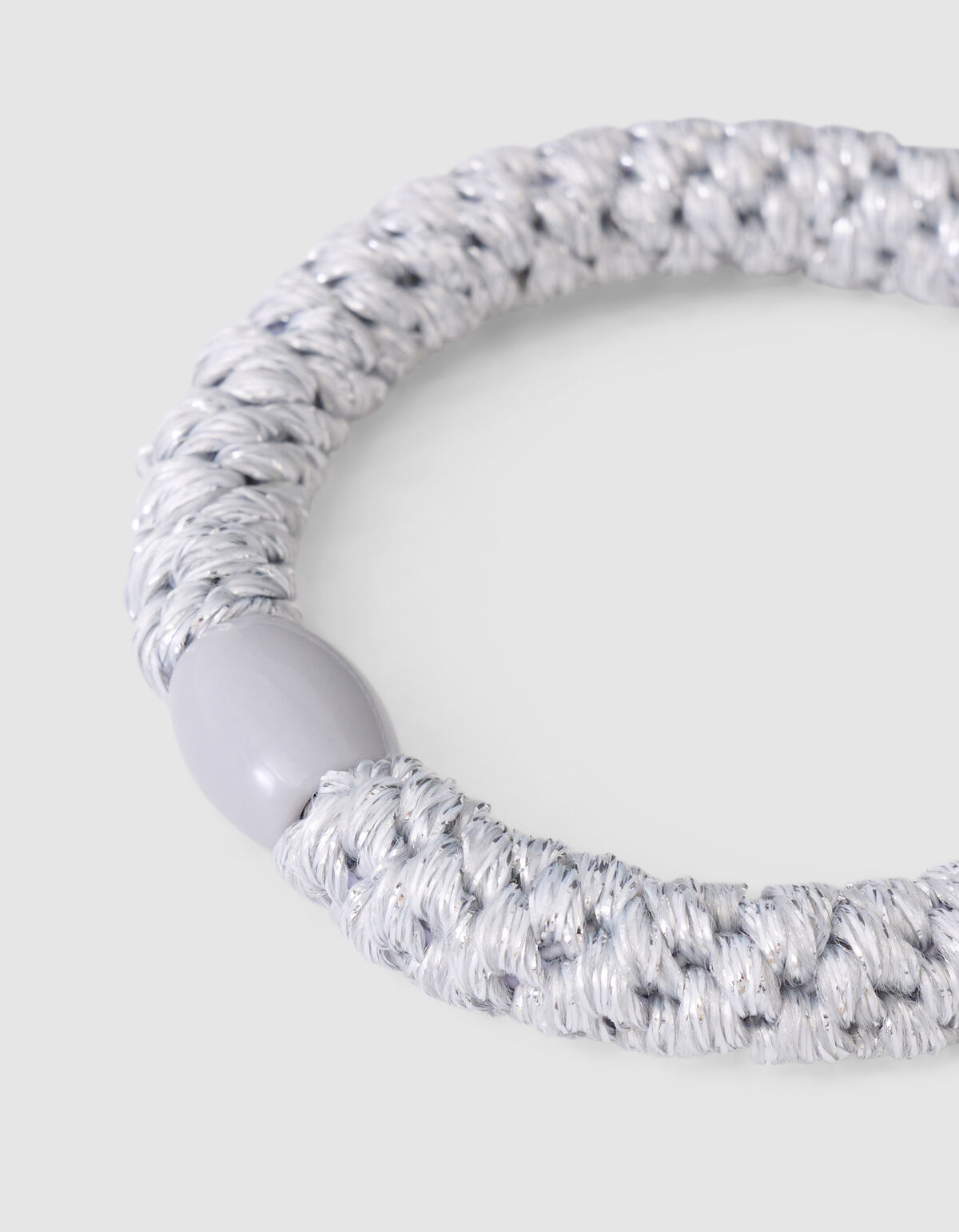 Lurex Haarelastiek Wit