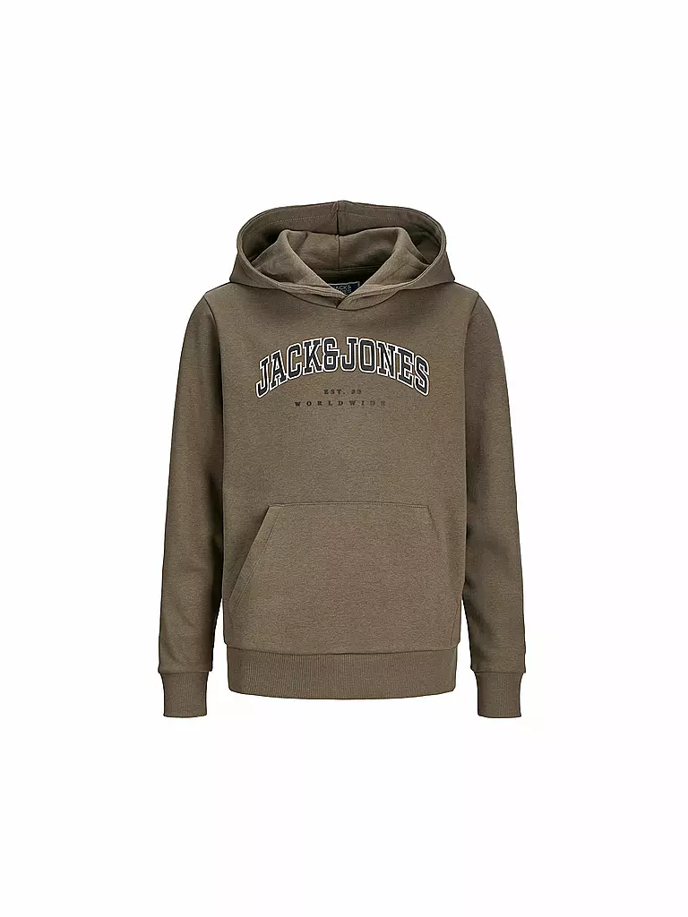 JACK & JONES Jungen Kapuzensweater - Hoodie JJECALEB  braun
