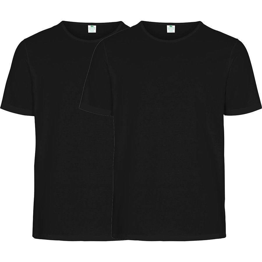 Dovre Organic T-Shirt 2-Pack - Noir