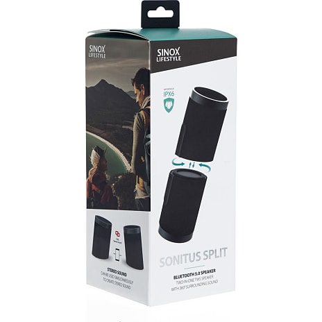 Sinox Lifestyle Bluetooth splithøjttaler - sort