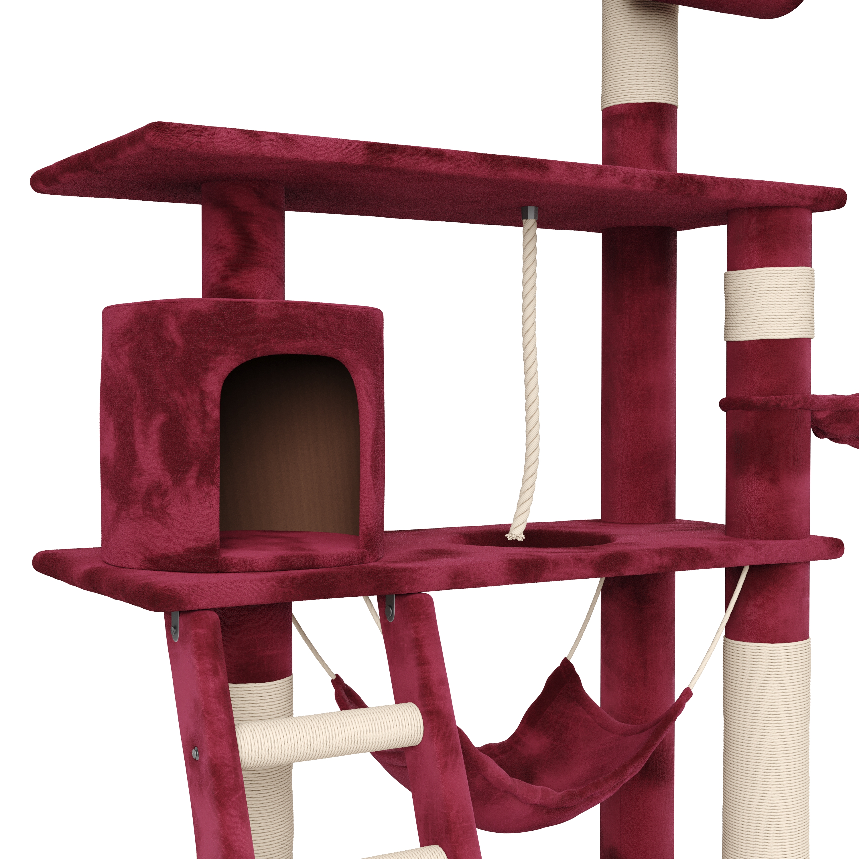 Katzenbaum SIMBA 141 cm bordeaux