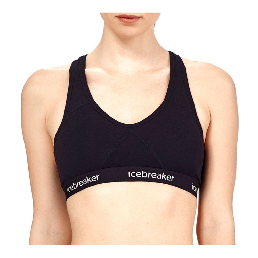 Icebreaker SPRITE RACERBACK MERINO - Brassière Femme black