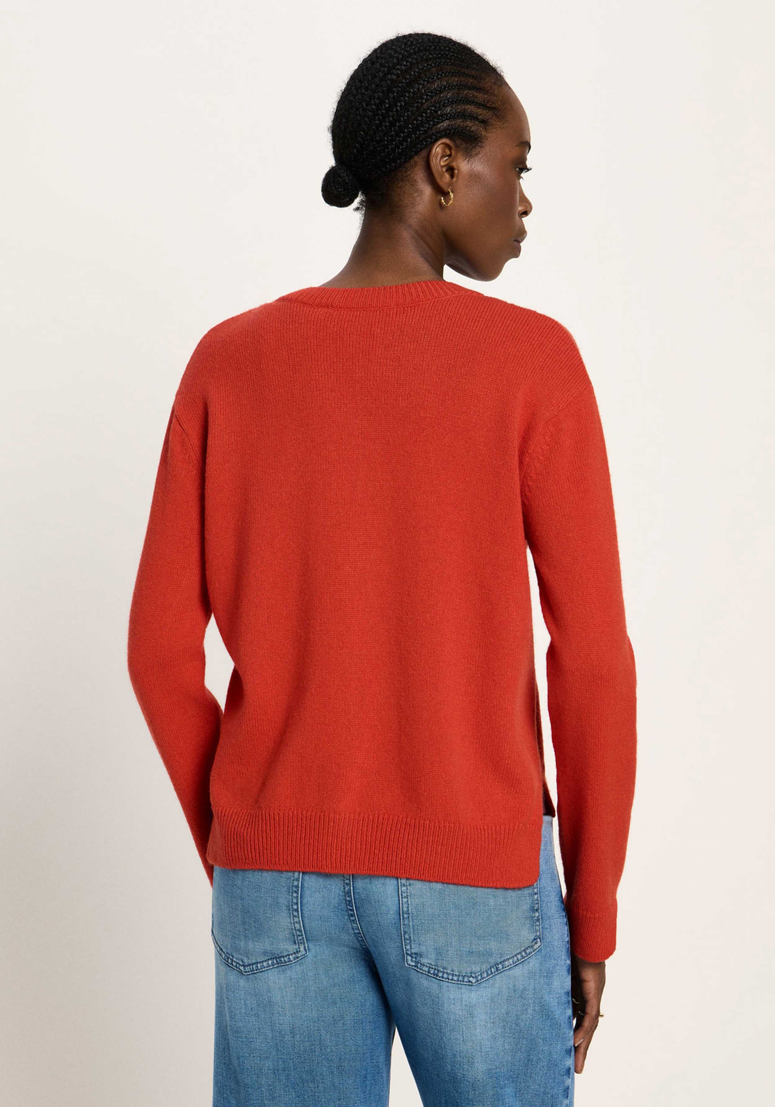 Lanius Boxy Strickjacke Red Alert