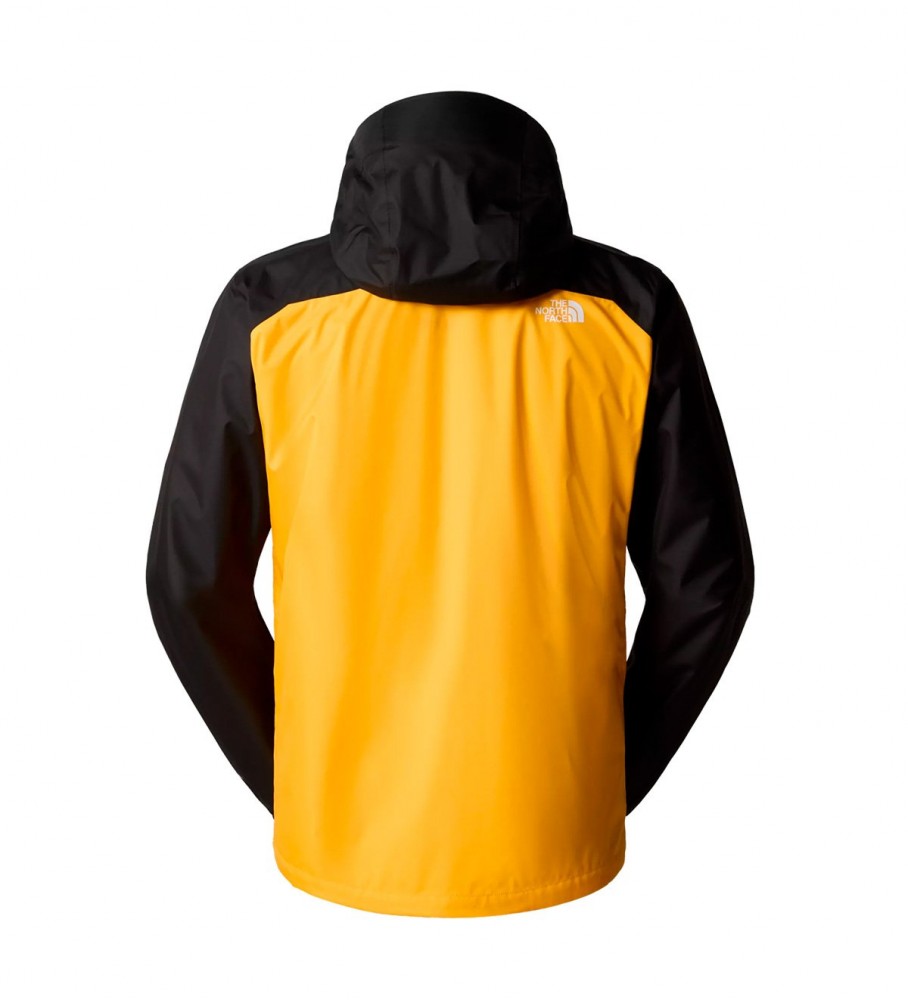 Jaqueta The North Face Quest Zip In Triclimate, preta e amarela