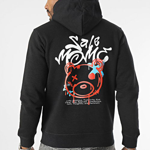 Sweat Capuche Nounours Graffiti Head Noir