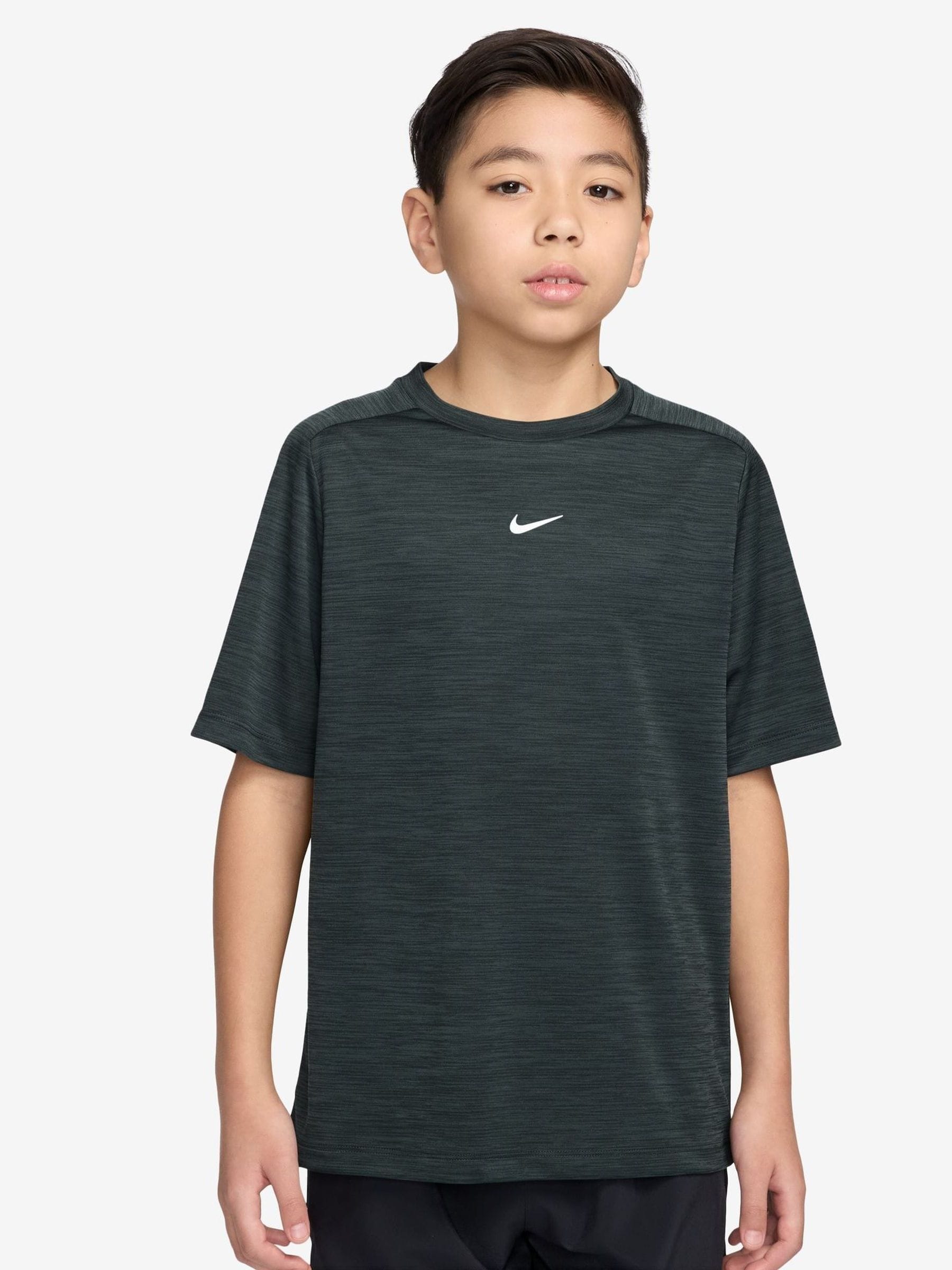 Donkergroen zeewier - Nike Dri-FIT T-shirt met korte mouwen