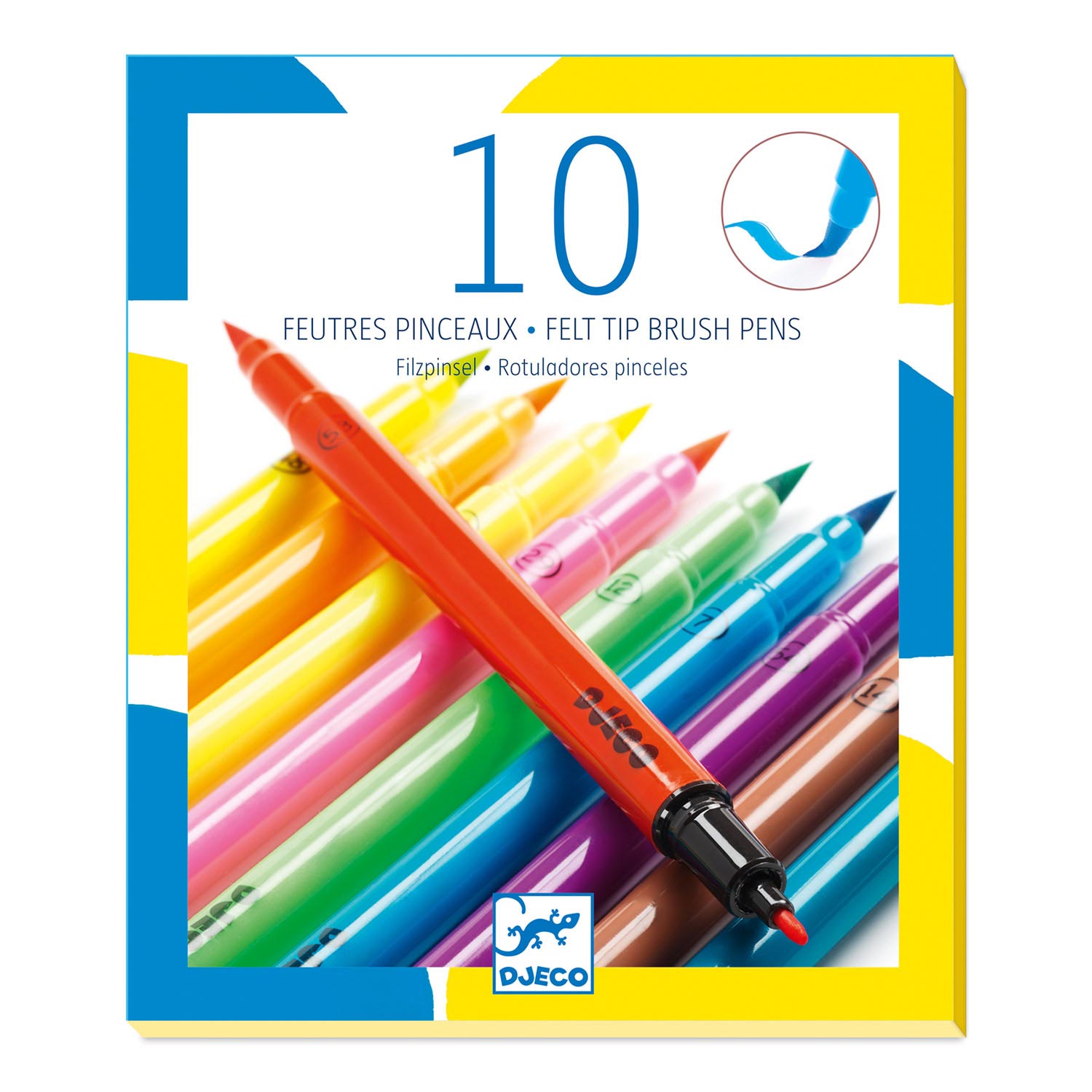 Djeco Dubbele Viltstiften Neon, 10st.