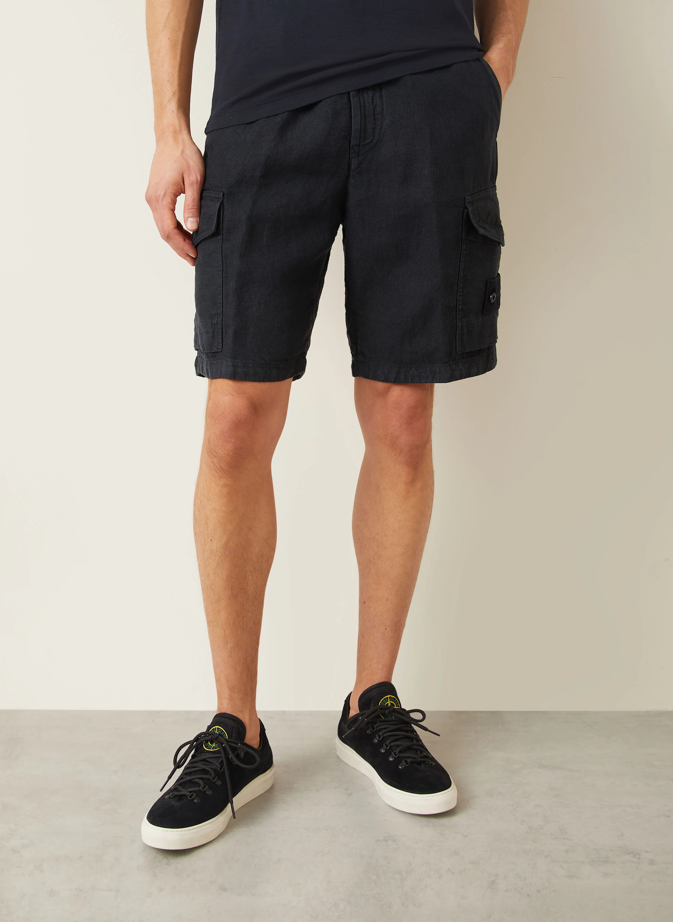 STONE ISLAND Leinenshorts GHOST