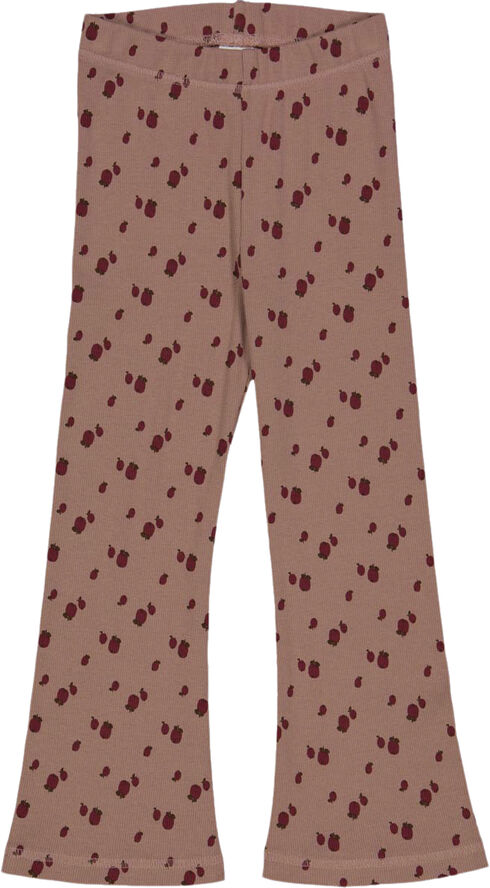 Müsli by Green Cotton Apple flared pants Daydream/ cabernet/ bark