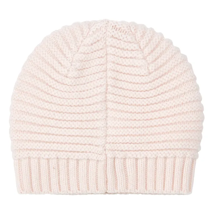 Bonton Bonnet Mérinos | Rose pâle