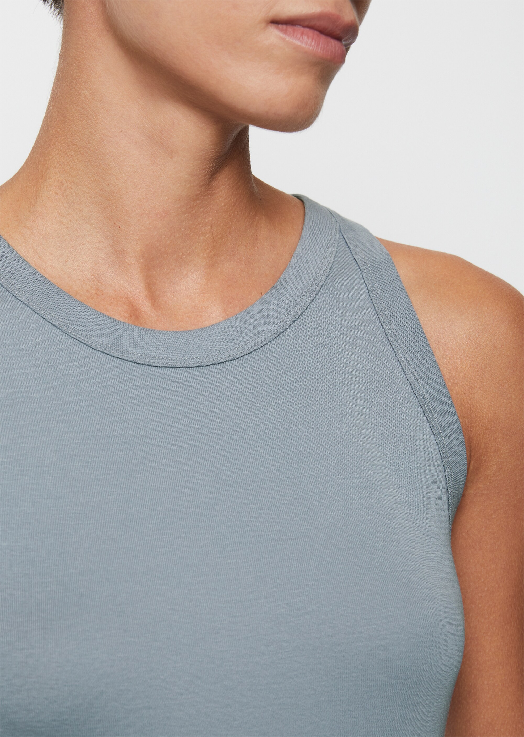 Tanktop regular aus Organic-Cotton-Rib-Jersey